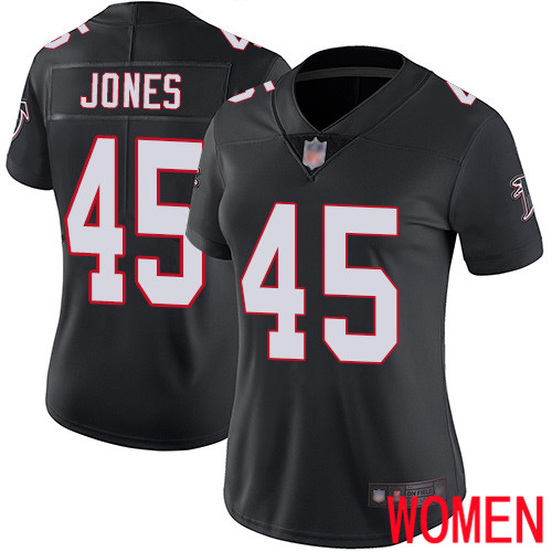 Atlanta Falcons Limited Black Women Deion Jones Alternate Jersey NFL Football #45 Vapor Untouchable